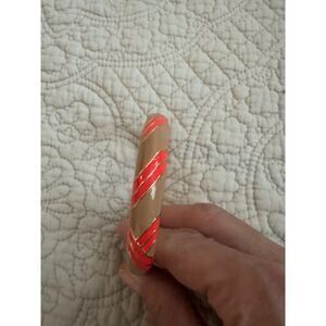 J.Crew Bangle bracelet, tan/coral/ brass.